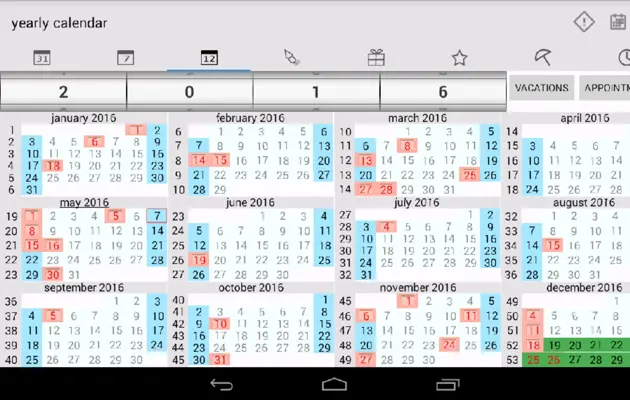 Endless Calendar android App screenshot 0